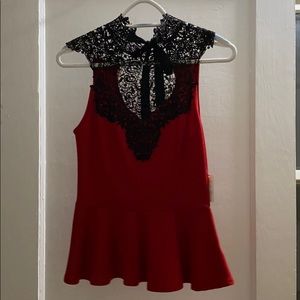 Charlotte Russe fit and flare dressy work top